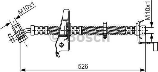BOSCH 1 987 481 126 - Bremžu šļūtene autodraugiem.lv