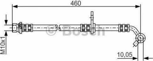 BOSCH 1 987 481 305 - Bremžu šļūtene autodraugiem.lv
