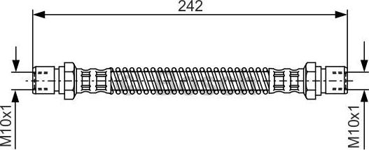 BOSCH 1 987 481 316 - Bremžu šļūtene autodraugiem.lv