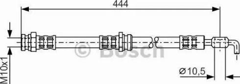 BOSCH 1 987 481 256 - Bremžu šļūtene autodraugiem.lv