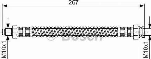 BOSCH 1 987 481 250 - Bremžu šļūtene autodraugiem.lv