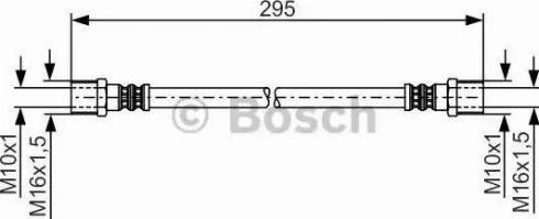 BOSCH 1 987 481 204 - Bremžu šļūtene autodraugiem.lv