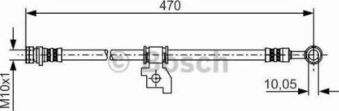 BOSCH 1 987 481 219 - Bremžu šļūtene autodraugiem.lv