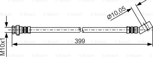 BOSCH 1 987 481 223 - Bremžu šļūtene autodraugiem.lv