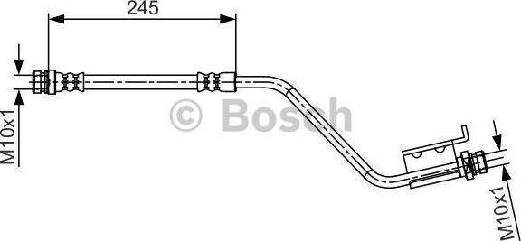 BOSCH 1 987 481 717 - Bremžu šļūtene autodraugiem.lv