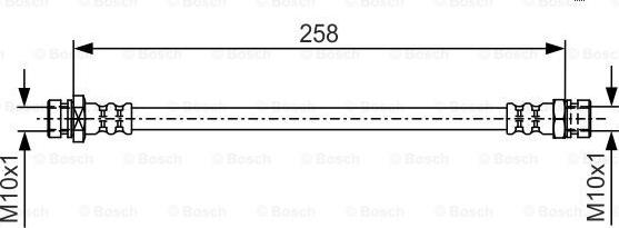 BOSCH 1 987 481 725 - Bremžu šļūtene autodraugiem.lv