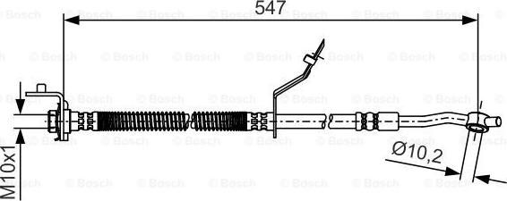 BOSCH 1 987 481 A55 - Bremžu šļūtene autodraugiem.lv