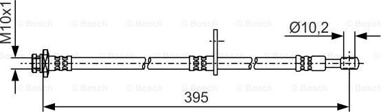 BOSCH 1 987 481 A53 - Bremžu šļūtene autodraugiem.lv