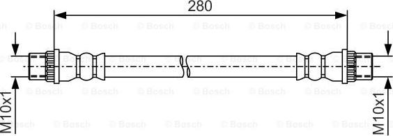 BOSCH 1 987 481 A08 - Bremžu šļūtene autodraugiem.lv