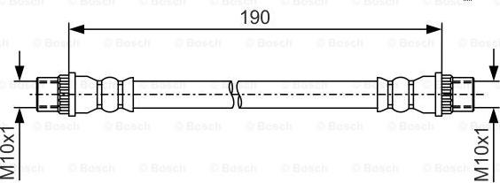 BOSCH 1 987 481 A13 - Bremžu šļūtene autodraugiem.lv