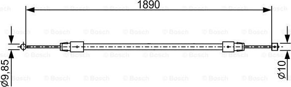 BOSCH 1 987 482 444 - Trose, Stāvbremžu sistēma autodraugiem.lv