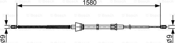 BOSCH 1 987 482 446 - Trose, Stāvbremžu sistēma autodraugiem.lv