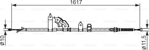 BOSCH 1 987 482 441 - Trose, Stāvbremžu sistēma autodraugiem.lv