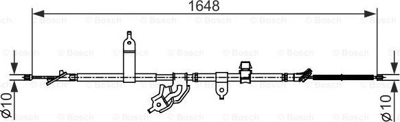 BOSCH 1 987 482 442 - Trose, Stāvbremžu sistēma autodraugiem.lv