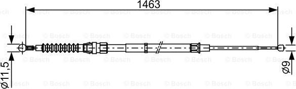 BOSCH 1 987 482 456 - Trose, Stāvbremžu sistēma autodraugiem.lv