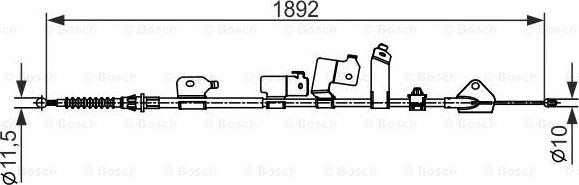 BOSCH 1 987 482 439 - Trose, Stāvbremžu sistēma autodraugiem.lv