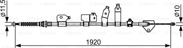 BOSCH 1 987 482 438 - Trose, Stāvbremžu sistēma autodraugiem.lv