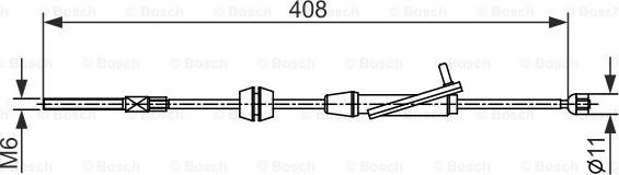 BOSCH 1 987 482 421 - Trose, Stāvbremžu sistēma autodraugiem.lv