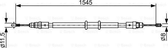 BOSCH 1 987 482 551 - Trose, Stāvbremžu sistēma autodraugiem.lv