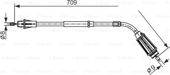 BOSCH 1 987 482 557 - Trose, Stāvbremžu sistēma autodraugiem.lv