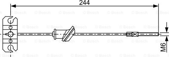 BOSCH 1 987 482 514 - Trose, Stāvbremžu sistēma autodraugiem.lv