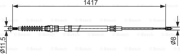 BOSCH 1 987 482 583 - Trose, Stāvbremžu sistēma autodraugiem.lv