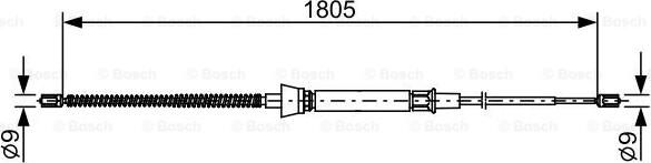 BOSCH 1 987 482 646 - Trose, Stāvbremžu sistēma autodraugiem.lv