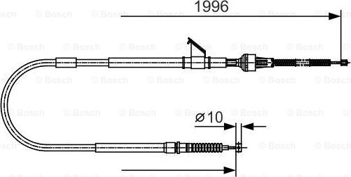 BOSCH 1 987 482 068 - Trose, Stāvbremžu sistēma autodraugiem.lv