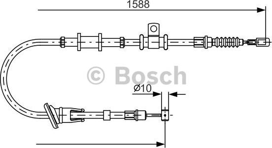 BOSCH 1 987 482 246 - Trose, Stāvbremžu sistēma autodraugiem.lv