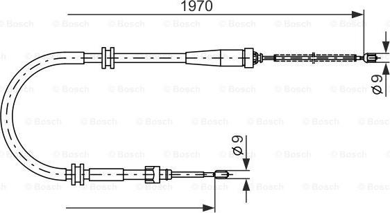 BOSCH 1 987 482 253 - Trose, Stāvbremžu sistēma autodraugiem.lv