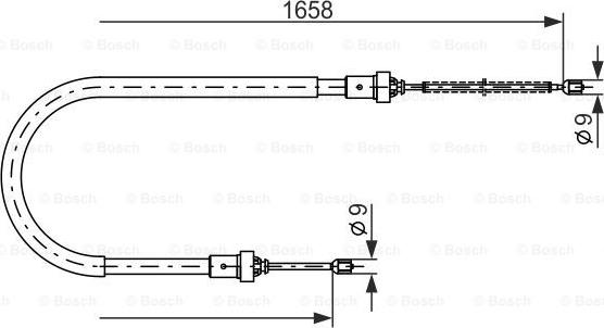 BOSCH 1 987 482 234 - Trose, Stāvbremžu sistēma autodraugiem.lv