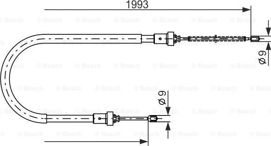 BOSCH 1 987 482 233 - Trose, Stāvbremžu sistēma autodraugiem.lv