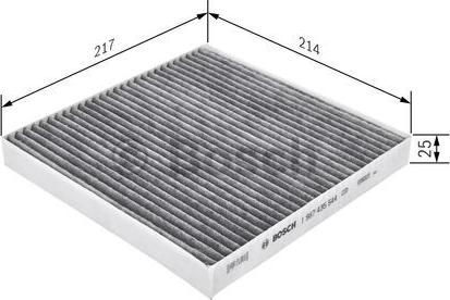 BOSCH 1 987 435 544 - Filtrs, Salona telpas gaiss autodraugiem.lv