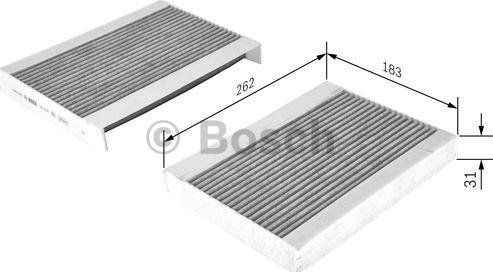 BOSCH 1 987 435 546 - Filtrs, Salona telpas gaiss autodraugiem.lv