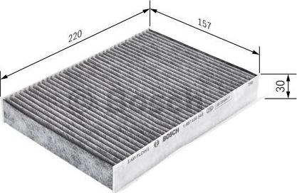 BOSCH 1 987 435 548 - Filtrs, Salona telpas gaiss autodraugiem.lv