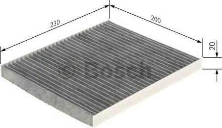 BOSCH 1 987 435 558 - Filtrs, Salona telpas gaiss autodraugiem.lv