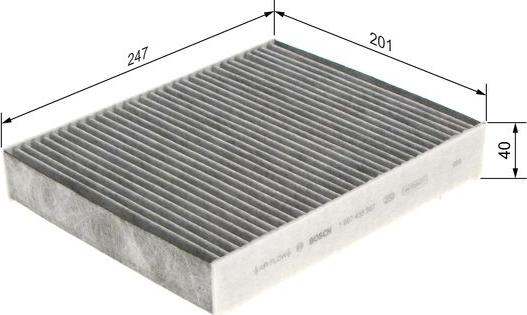 BOSCH 1 987 435 567 - Filtrs, Salona telpas gaiss autodraugiem.lv