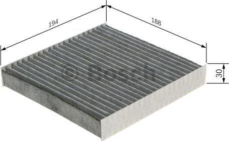 BOSCH 1 987 435 589 - Filtrs, Salona telpas gaiss autodraugiem.lv