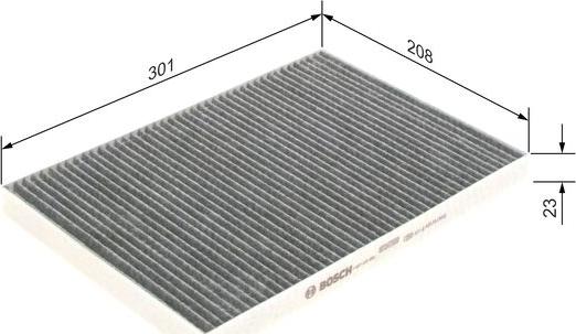 BOSCH 1 987 435 586 - Filtrs, Salona telpas gaiss autodraugiem.lv