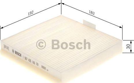 BOSCH 1 987 435 106 - Filtrs, Salona telpas gaiss autodraugiem.lv