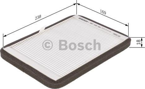 BOSCH 1 987 432 061 - Filtrs, Salona telpas gaiss autodraugiem.lv