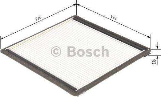 BOSCH 1 987 432 021 - Filtrs, Salona telpas gaiss autodraugiem.lv