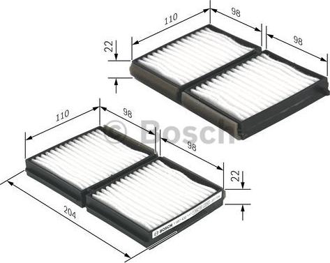 BOSCH 1 987 432 117 - Filtrs, Salona telpas gaiss autodraugiem.lv