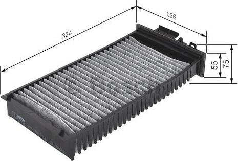BOSCH 1 987 432 398 - Filtrs, Salona telpas gaiss autodraugiem.lv