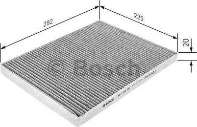 BOSCH 1 987 432 360 - Filtrs, Salona telpas gaiss autodraugiem.lv
