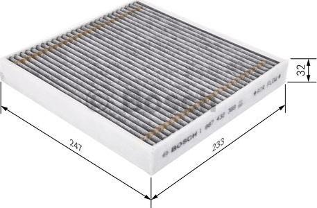 BOSCH 1 987 432 368 - Filtrs, Salona telpas gaiss autodraugiem.lv