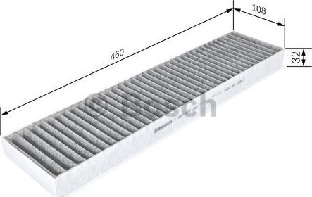 BOSCH 1 987 432 382 - Filtrs, Salona telpas gaiss autodraugiem.lv