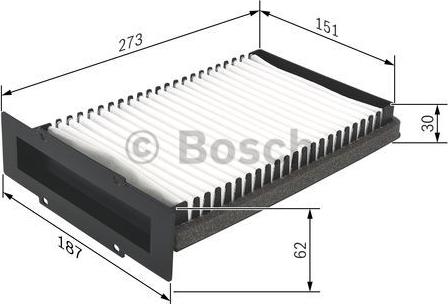 BOSCH 1 987 432 210 - Filtrs, Salona telpas gaiss autodraugiem.lv