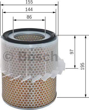 BOSCH 1 987 429 169 - Gaisa filtrs autodraugiem.lv