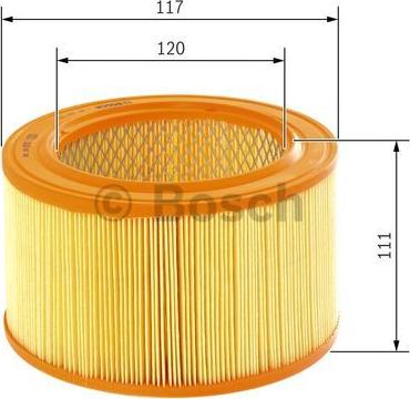 BOSCH 1 987 429 125 - Gaisa filtrs autodraugiem.lv